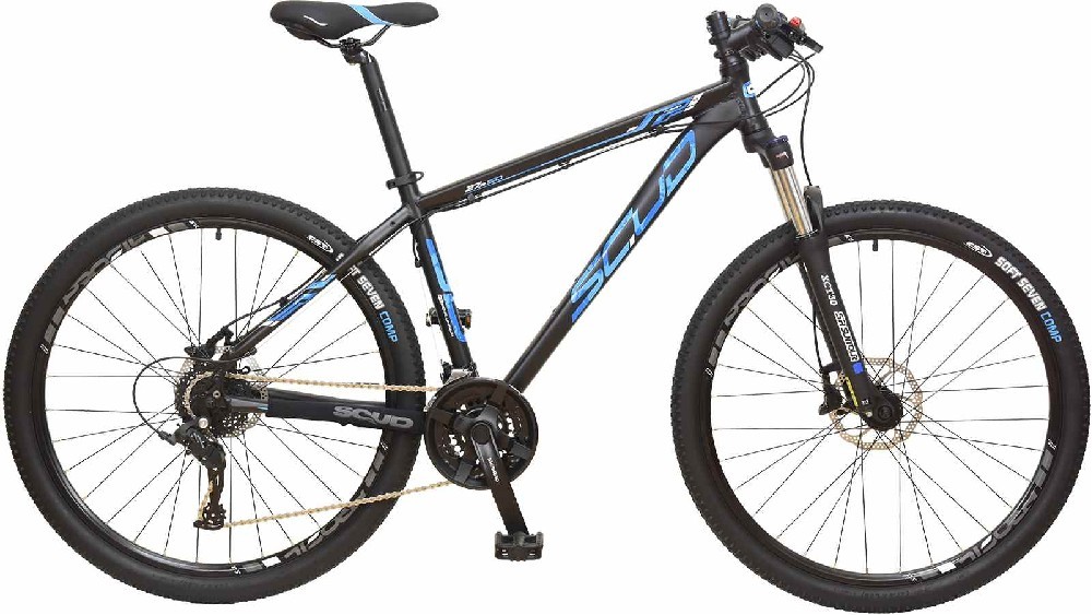 MTB bicykel 29" SCUD Mikro 21" Microshift 3x8 disc, black-blue