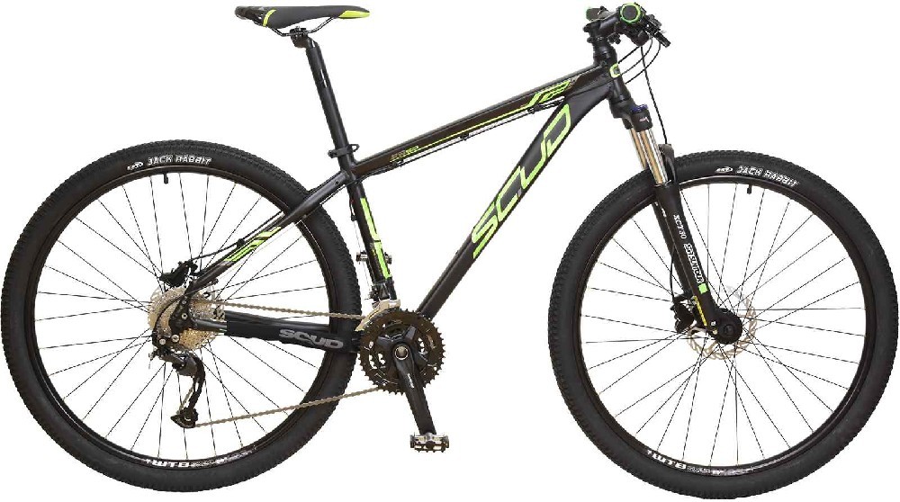 MTB bicykel 29" SCUD Okin 17" Altus/Alivio 3x9 disc, black-green