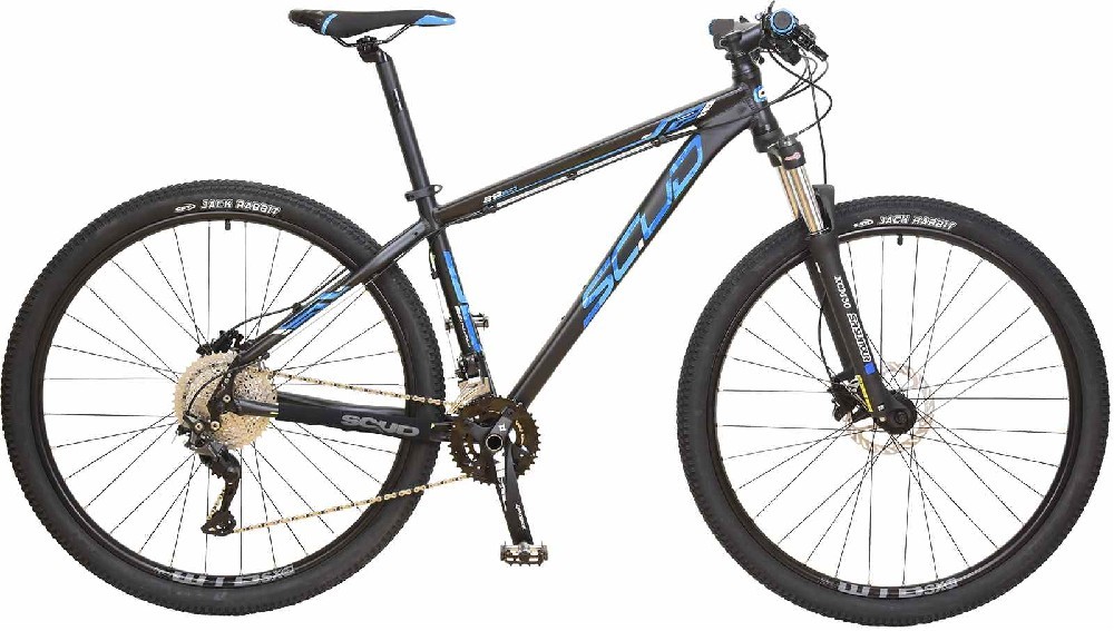MTB bicykel 29" SCUD Colis 21" Deore 2x10 disc, black/blue