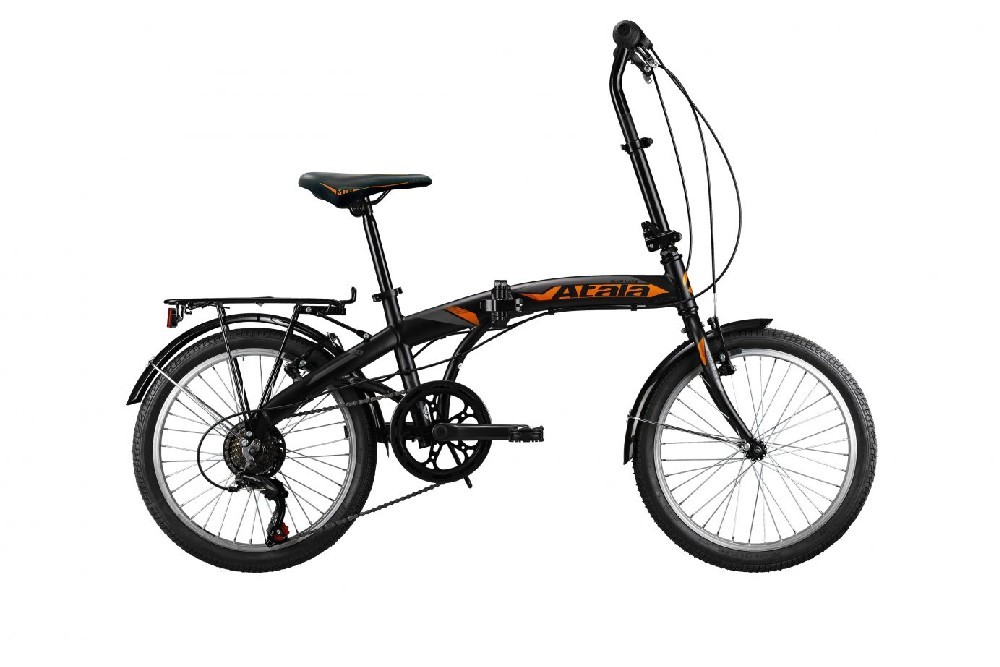 Skladací bicykel 20" ATALA Blue Lake, čierno/oranžová