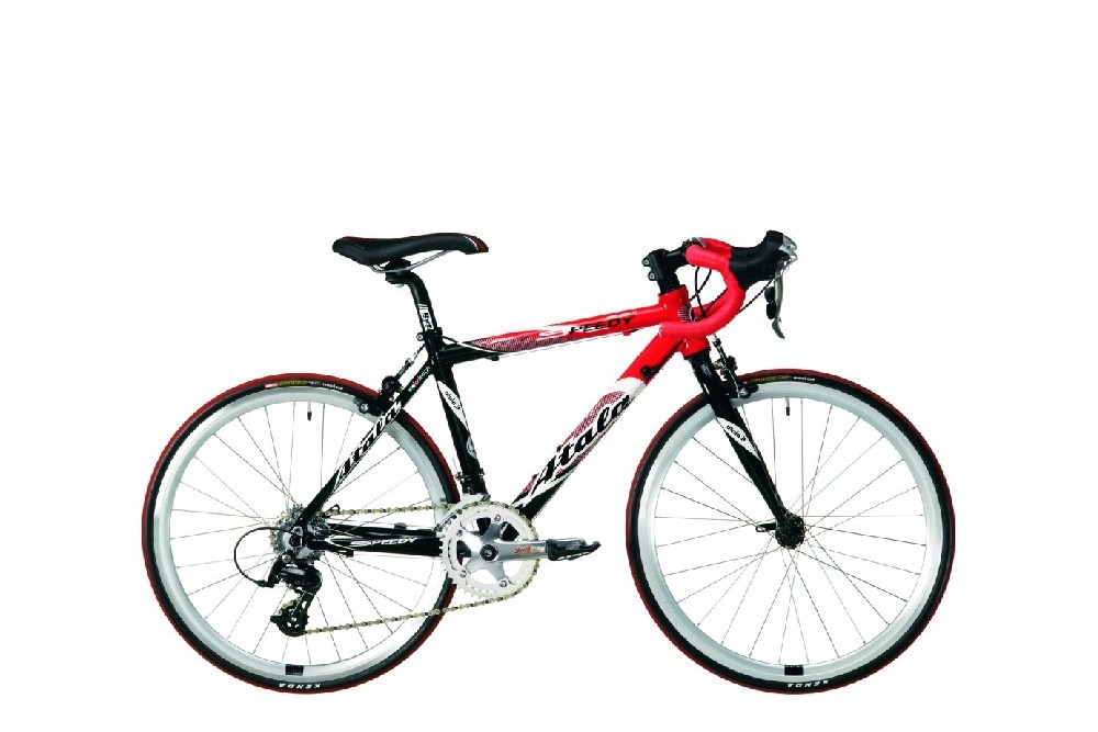 Detský cestný bicykel 22" ATALA Speedy 16V 38 cm červeno/čierna