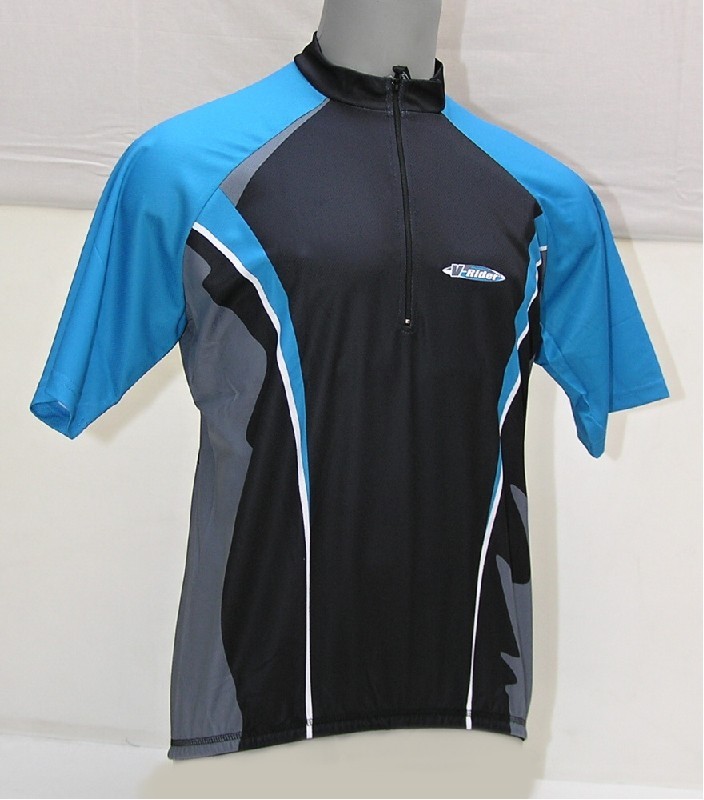 V-RIDER Active dres krátky rukáv modrý M