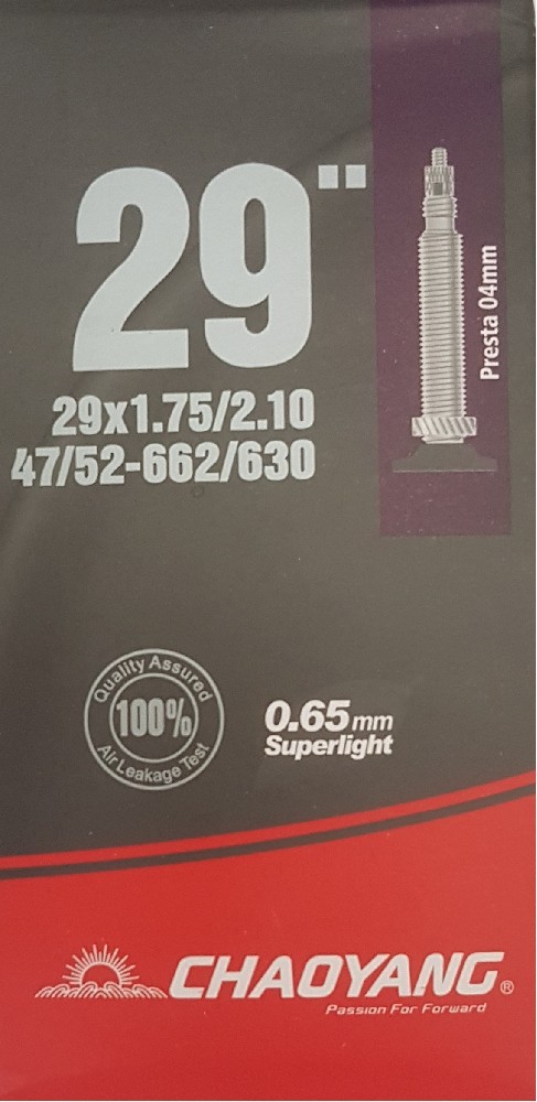 Duša 29 x 1,75-2,1 (47/52-622) FV40 CHAOYANG Super Lite