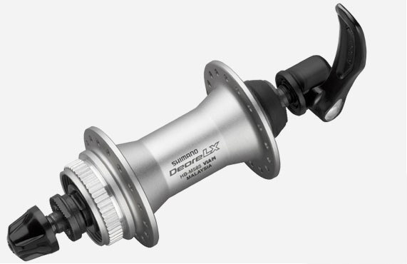 Náboj SH přední LX M585 centerlock stříbrný 32H