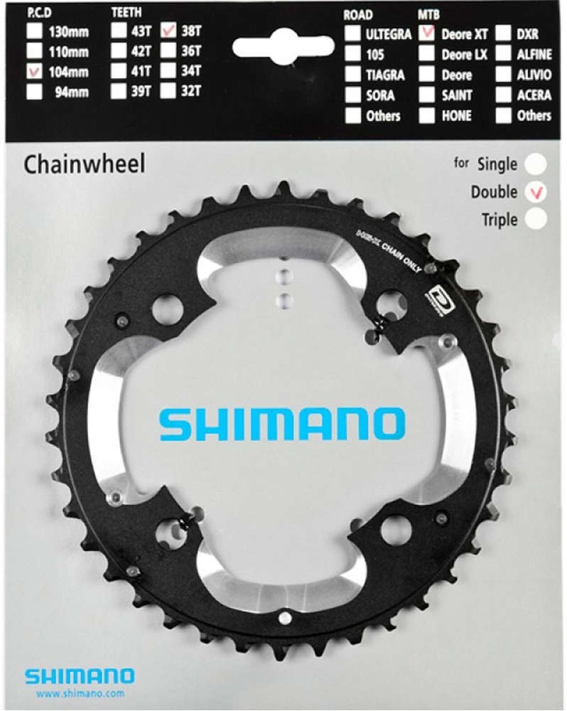 Převodník SH FCM785 38z pro kliky38-26 black