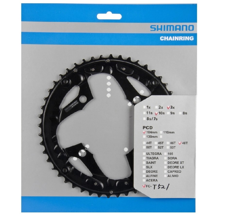 Převodník SH FCT521 48z pro kliky 3x10s blk