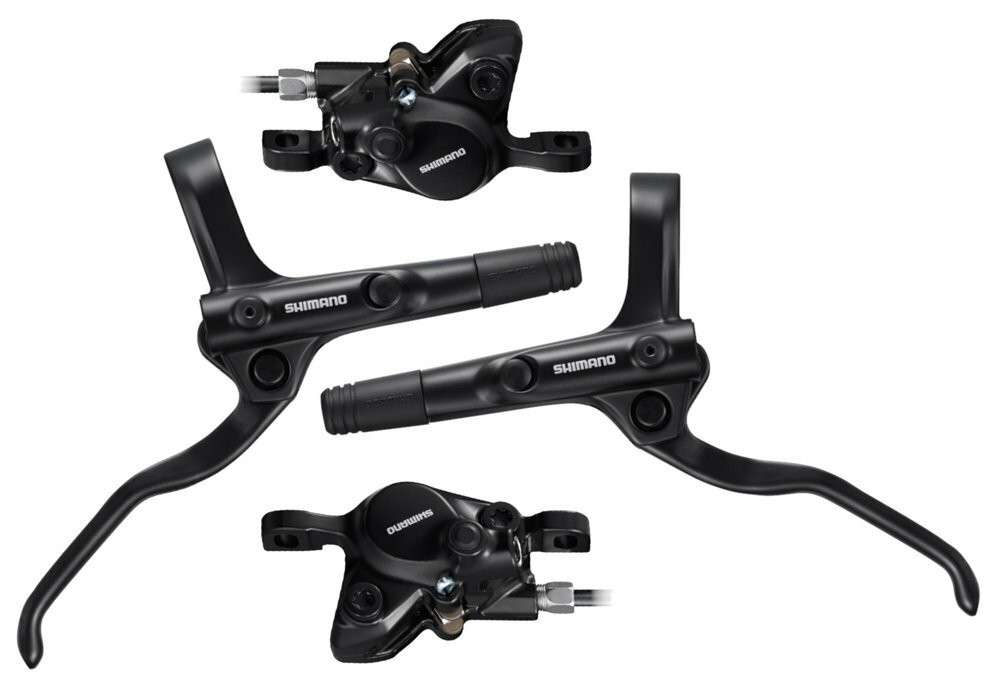 Brzdové strmene + páčky Shimano MT200 predná + zadná