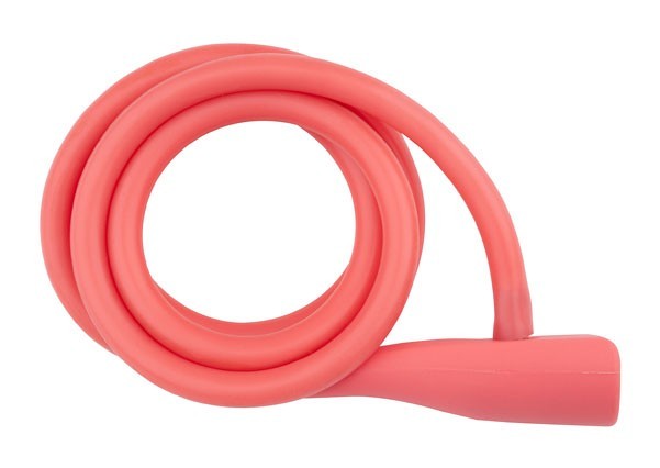Zámok PRO-T lanko 1350x10 mm špirála ružový silikón