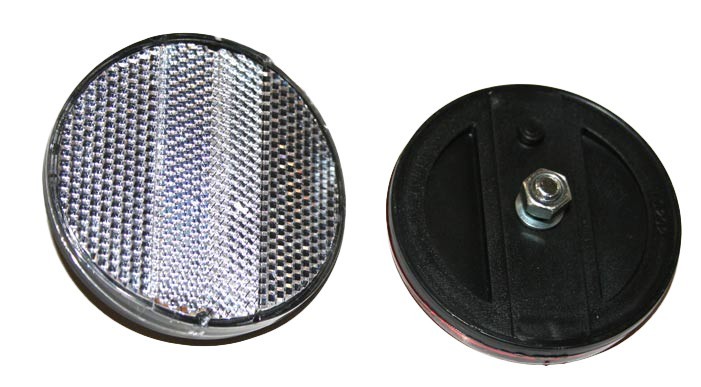 Odrazka biela okrúhla