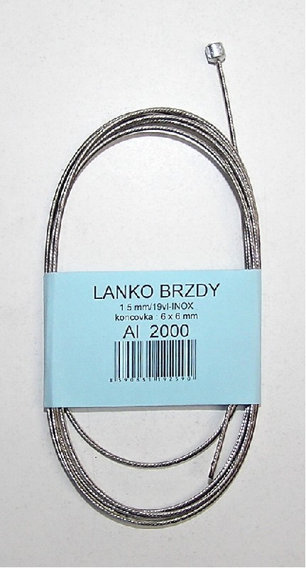 Lanko brzdy INOX 2000mm cestne