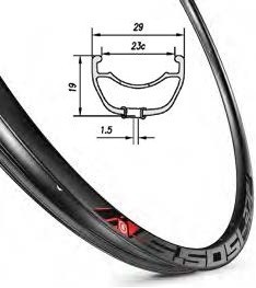 Ráfik MACH MTB 27,5" 5.50 SL 650B TLR 32H 1 nit čierny