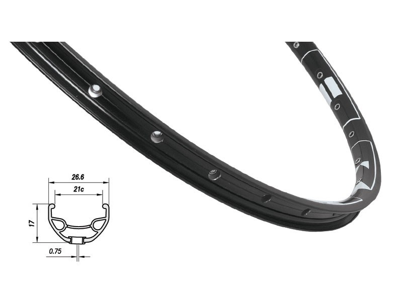 Ráfik MACH MTB 29" Karma Disc black 36H + nit