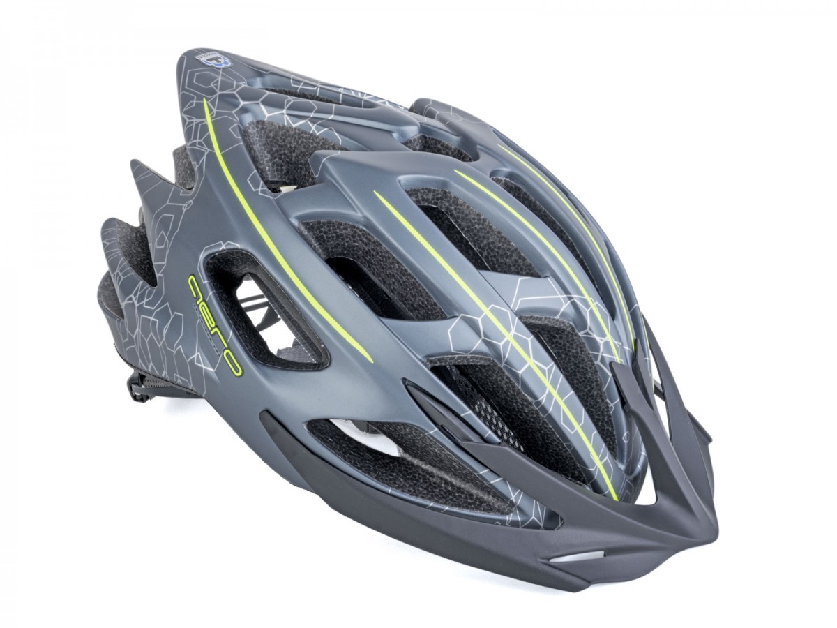 AUTHOR Prilba Aero Inmold X8 52-58 cm (162 tm.sivá/žltá-neónová mat)