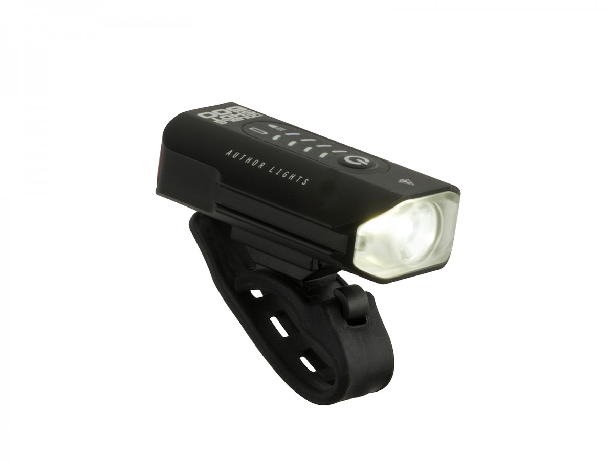 Svetlo predné AUTHOR DoubleShot 600 lm USB Alloy (čierna)