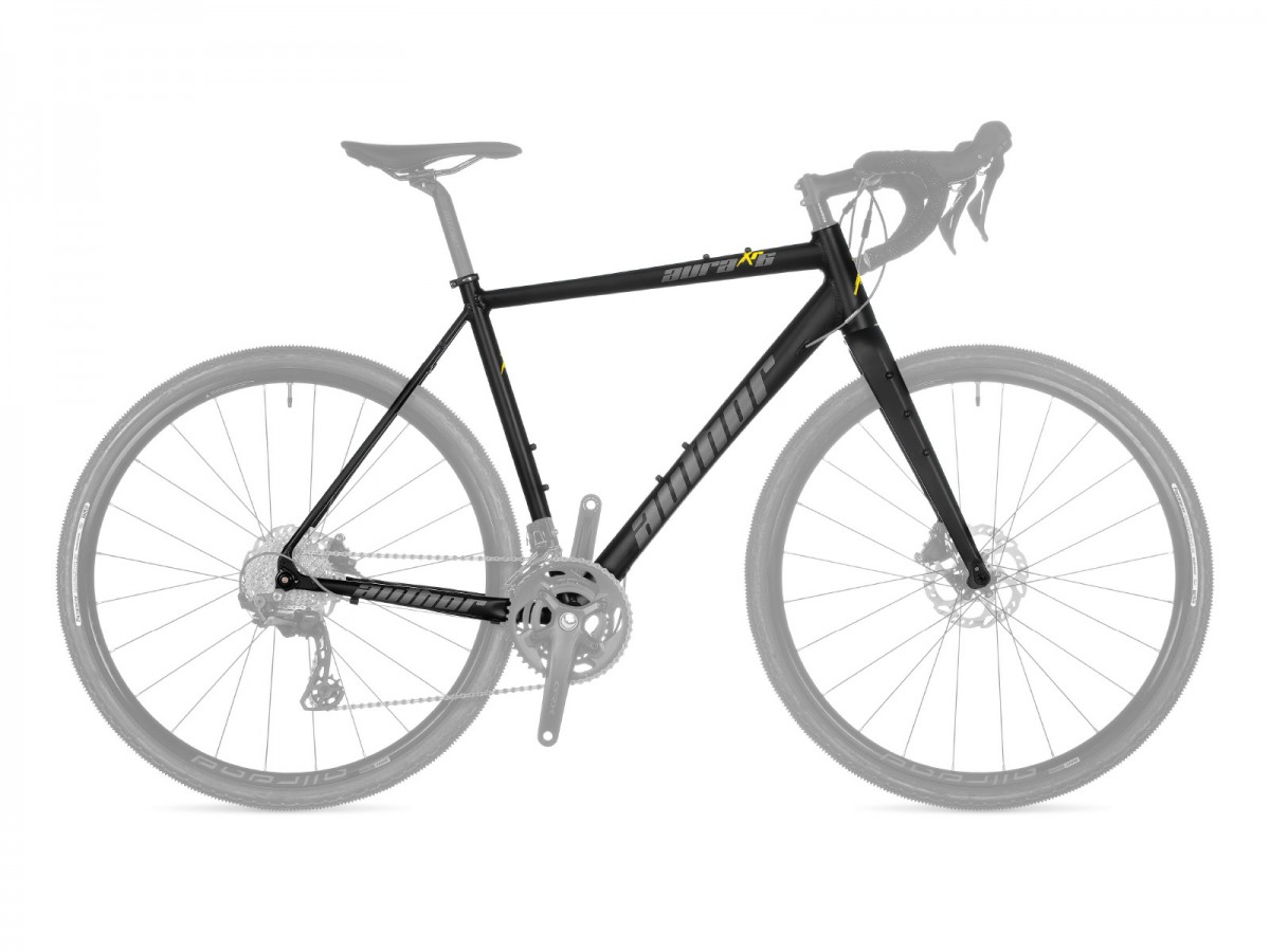 Gravel rám+vidlica Author Aura XR6 2023 56 čierna-matná