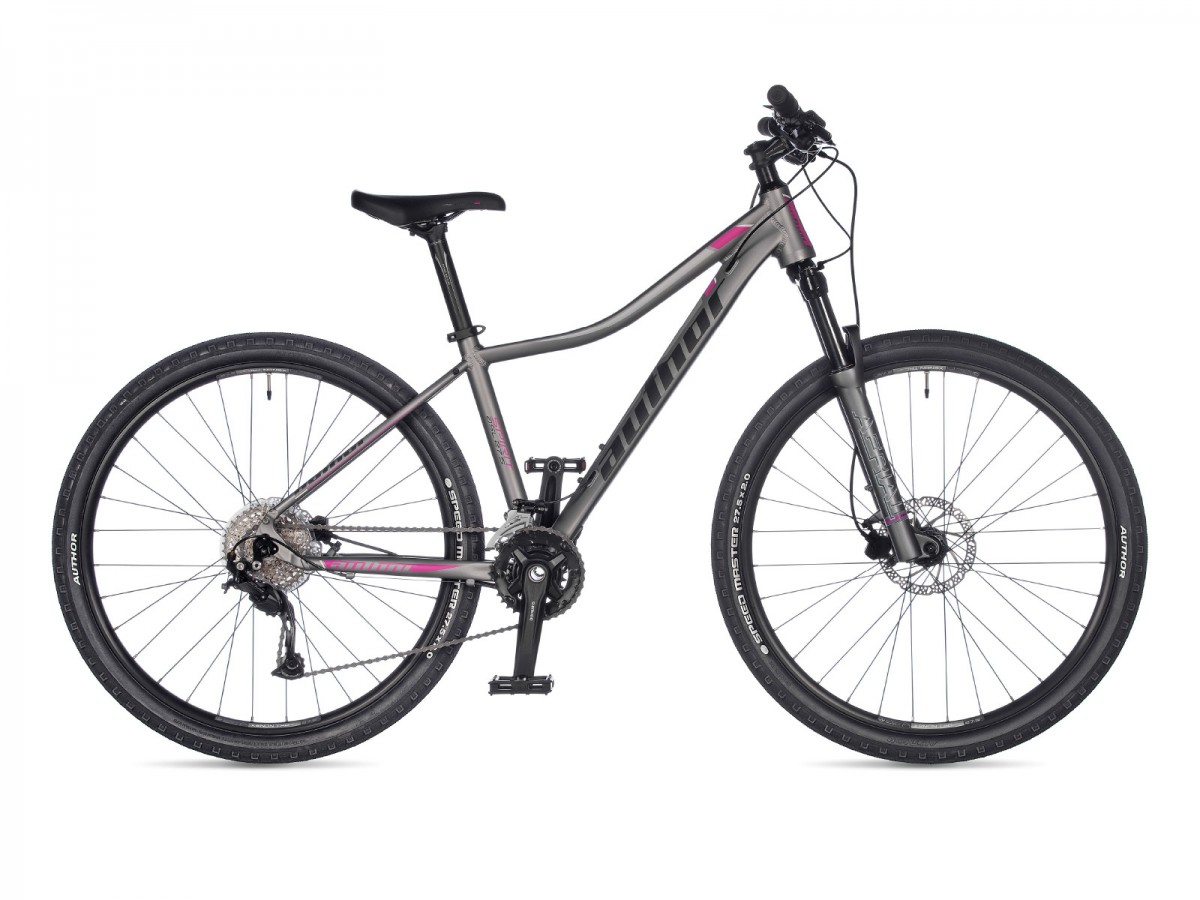 Dámsky MTB bicykel Author Spirit ASL 27,5" 2021 18" strieborná-matná/ružová