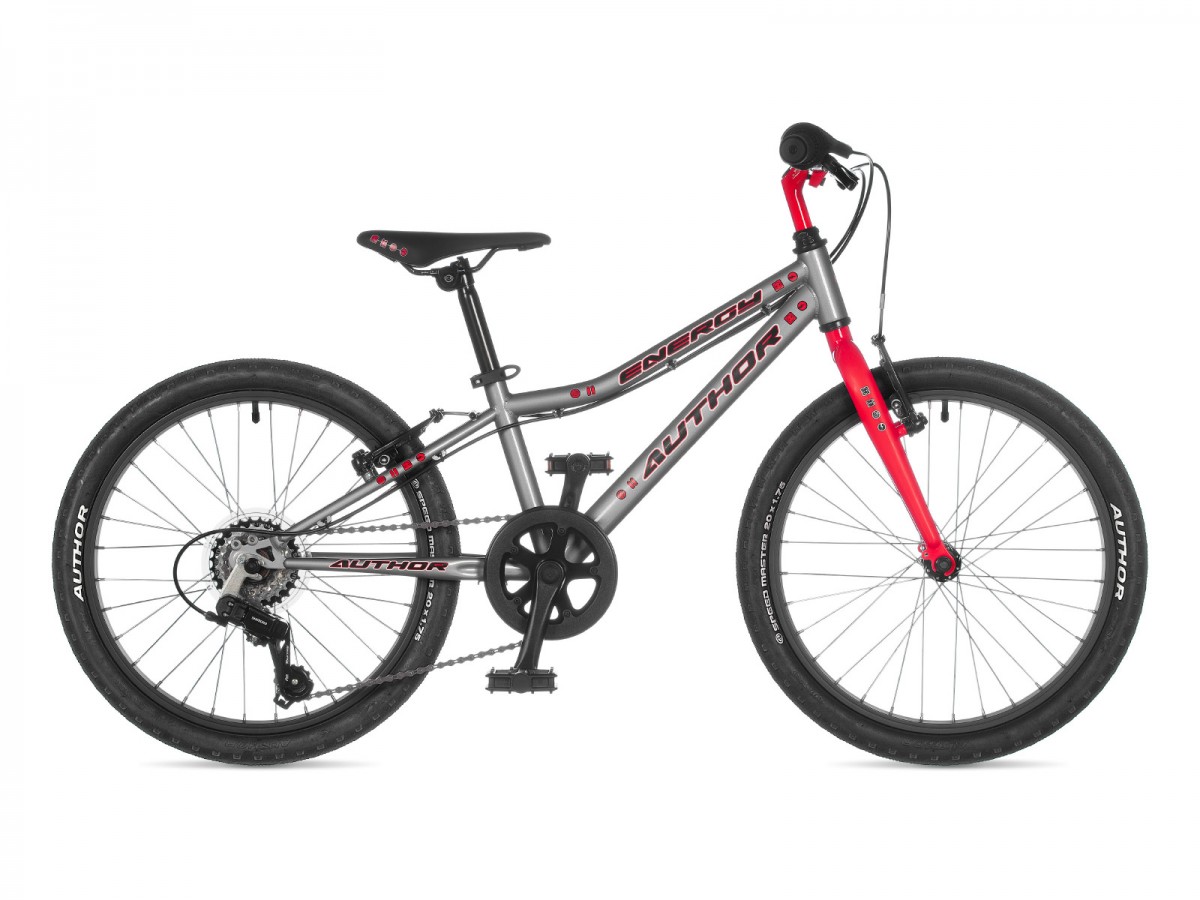 Detský bicykel Author Energy 20" 2023 10" strieborná/červená