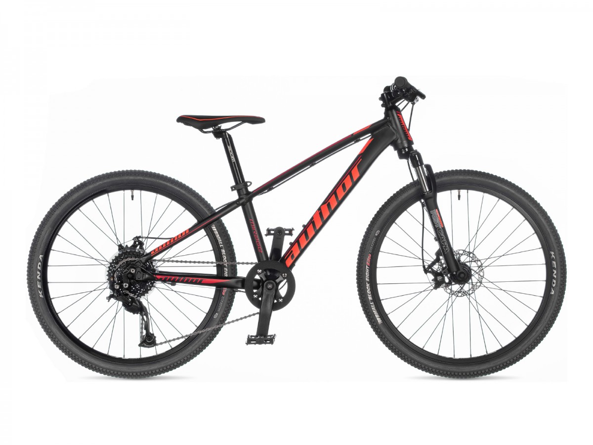 Detský bicykel Author Mirage 24" 2023 12" čierna-matná/oranžová/červená