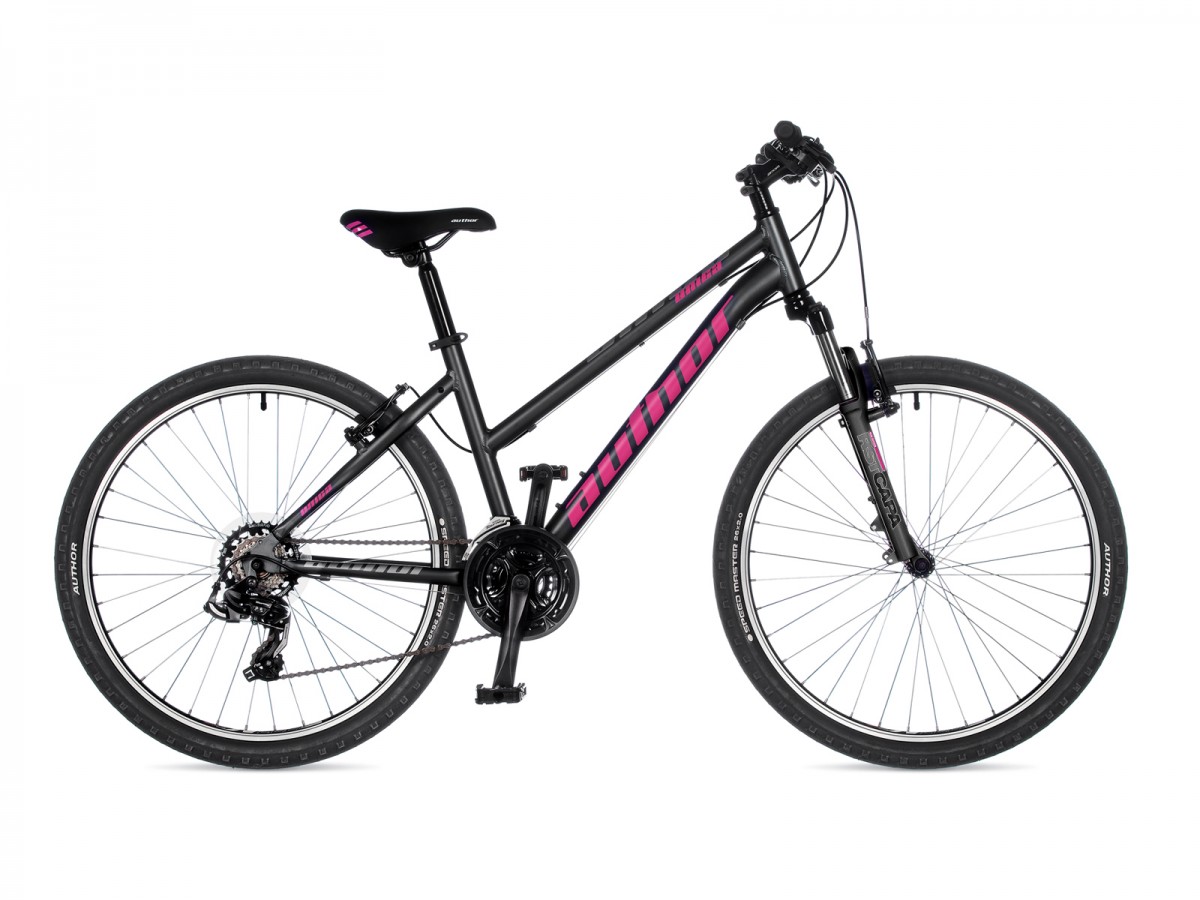 Dámsky MTB bicykel Author Unica 26" 2023 18" sivá-matná