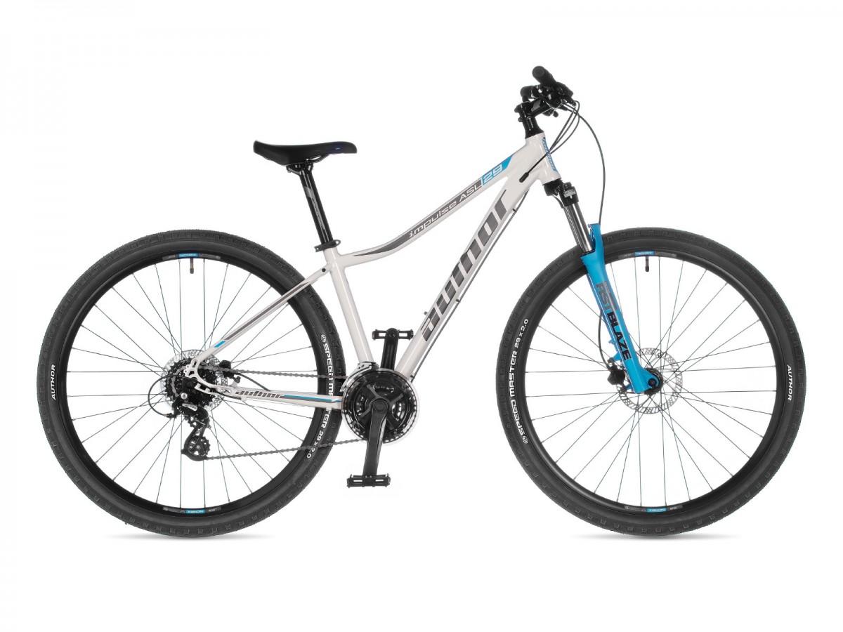 Dámsky MTB bicykel Author Impulse 29" ASL 2023 16" biela/modrá