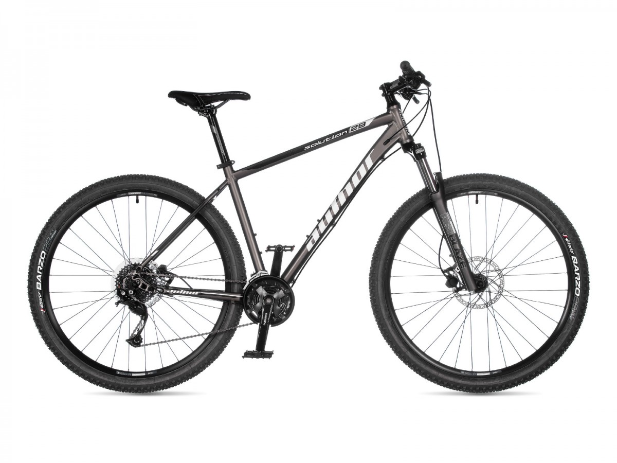 MTB XC bicykel Author Solution 29" 2023 21" strieborná-matná/biela