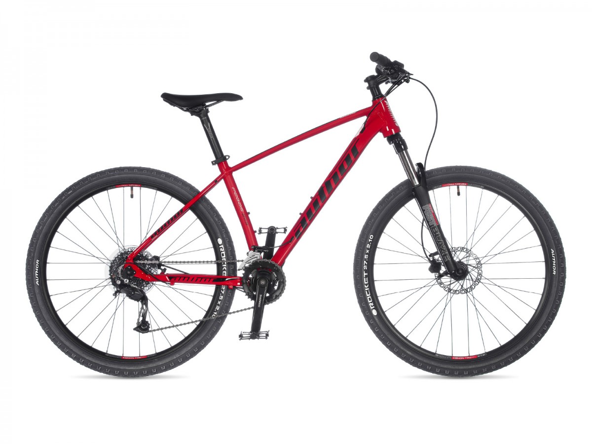 MTB bicykel Author Pegas 27,5" 2023 19" červená/čierna