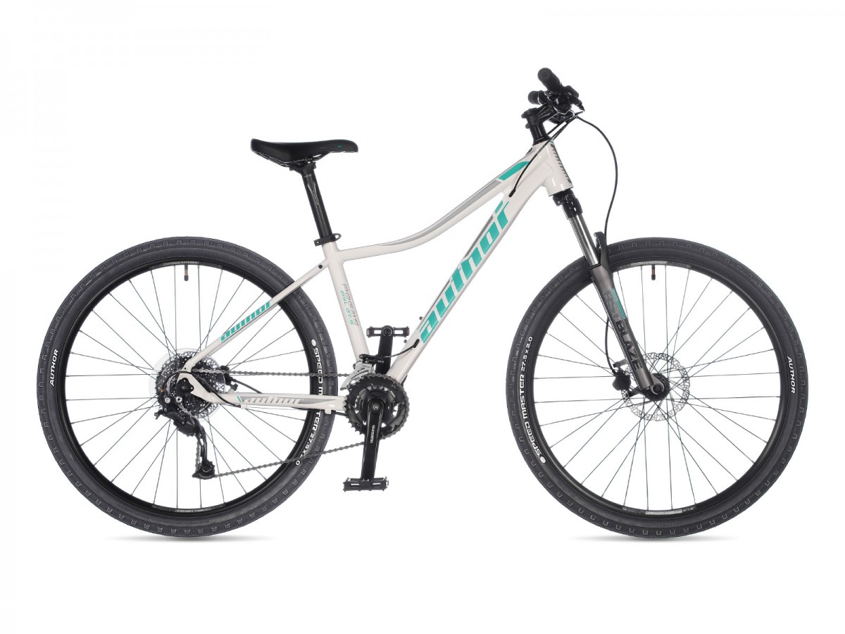 Dámsky MTB bicykel Author Pegas 27,5" ASL 2023 16" biela/strieborná/zelená