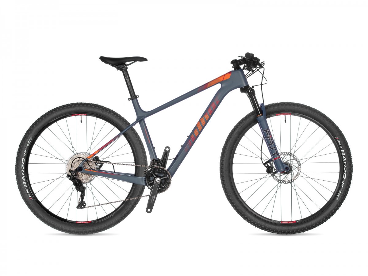 MTB bicykel Author Modus 29" 2023 19" sivá/červená/oranžová