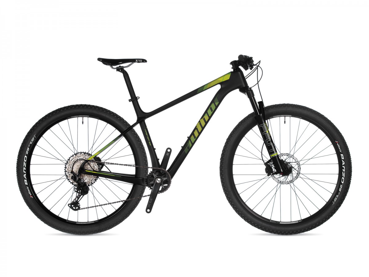 MTB bicykel Author Master 29" 2023 21" karbón-matná/limeta/zelená/čierna