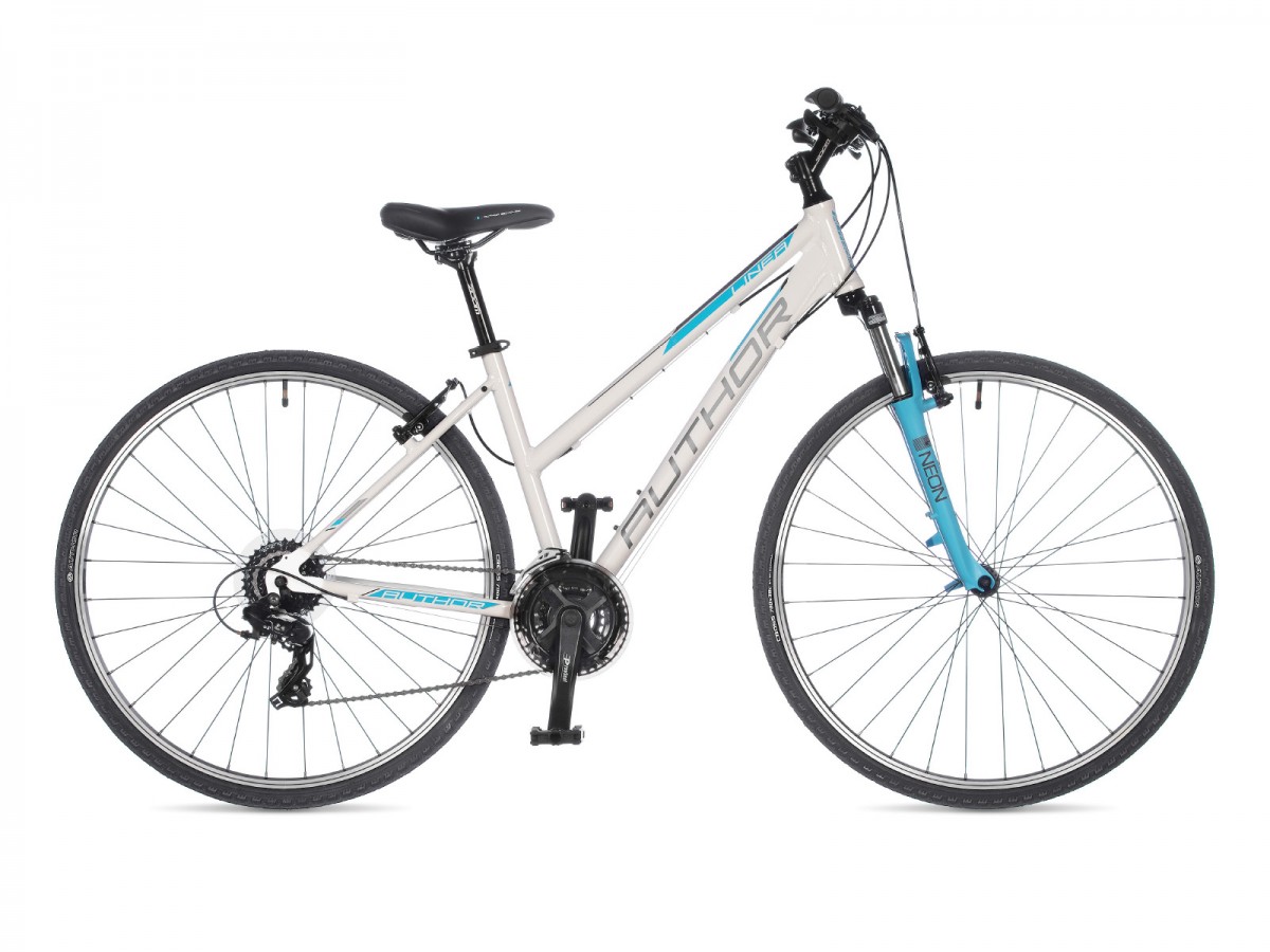 Dámsky krosový bicykel Author Linea 2023 17" biela/modrá