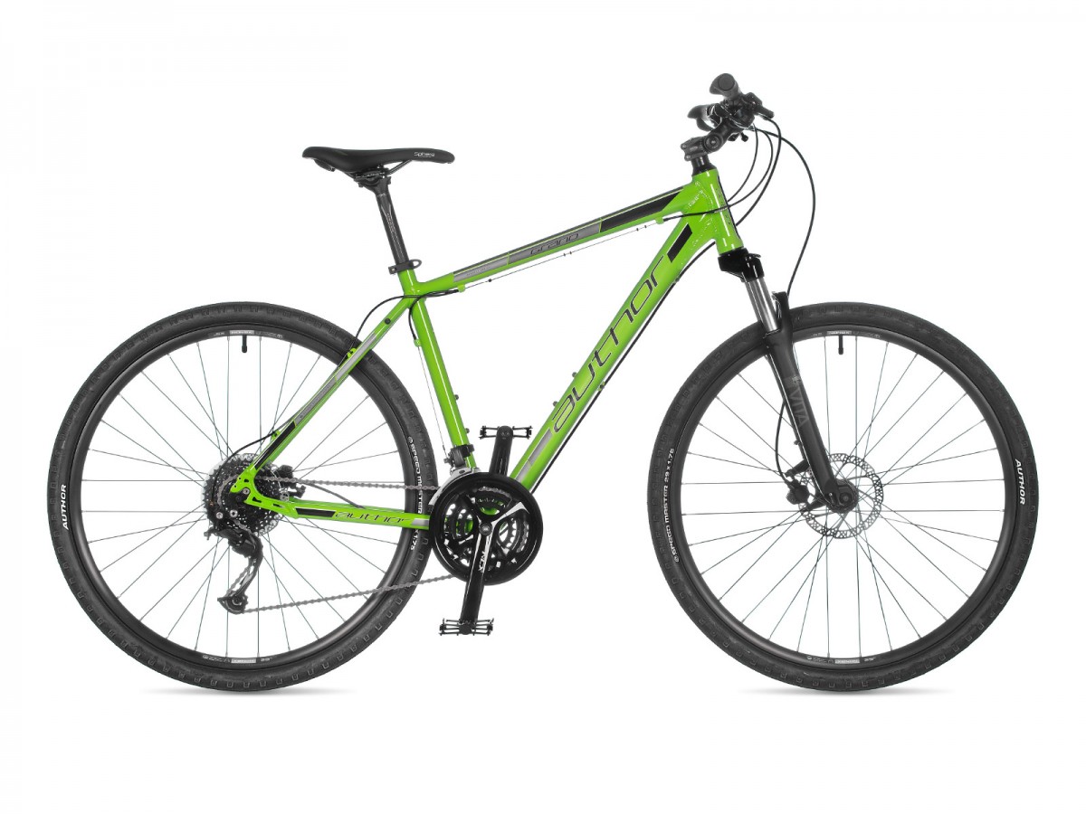 Krosový bicykel Author Grand 2023 18" zelená/čierna