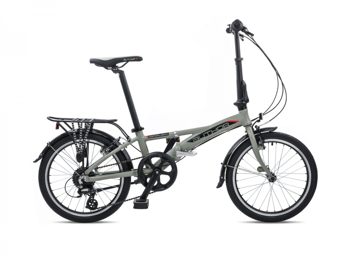 Skladací bicykel Author Simplex 2023 M sivá-matná