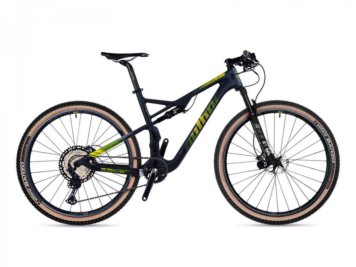 Celoodpružený FSX XC bicykel Author A-Ray 29 Team 2023 17,5" karbón-matná/žltá-neón