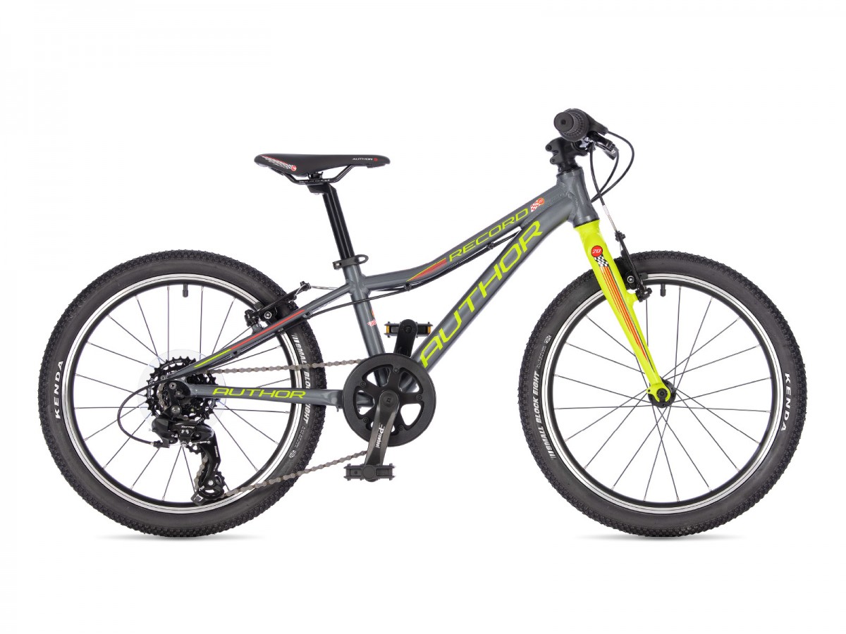 Record 20 2025 10" šedá/limeta/červená Author dětské 20"kolo