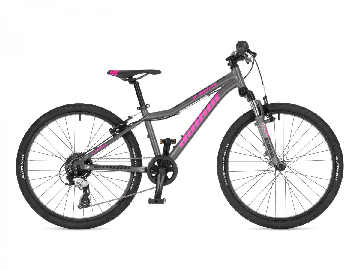 A-Matrix 24 2025 12,5" stříbrná/růžová Author dětské 24"kolo