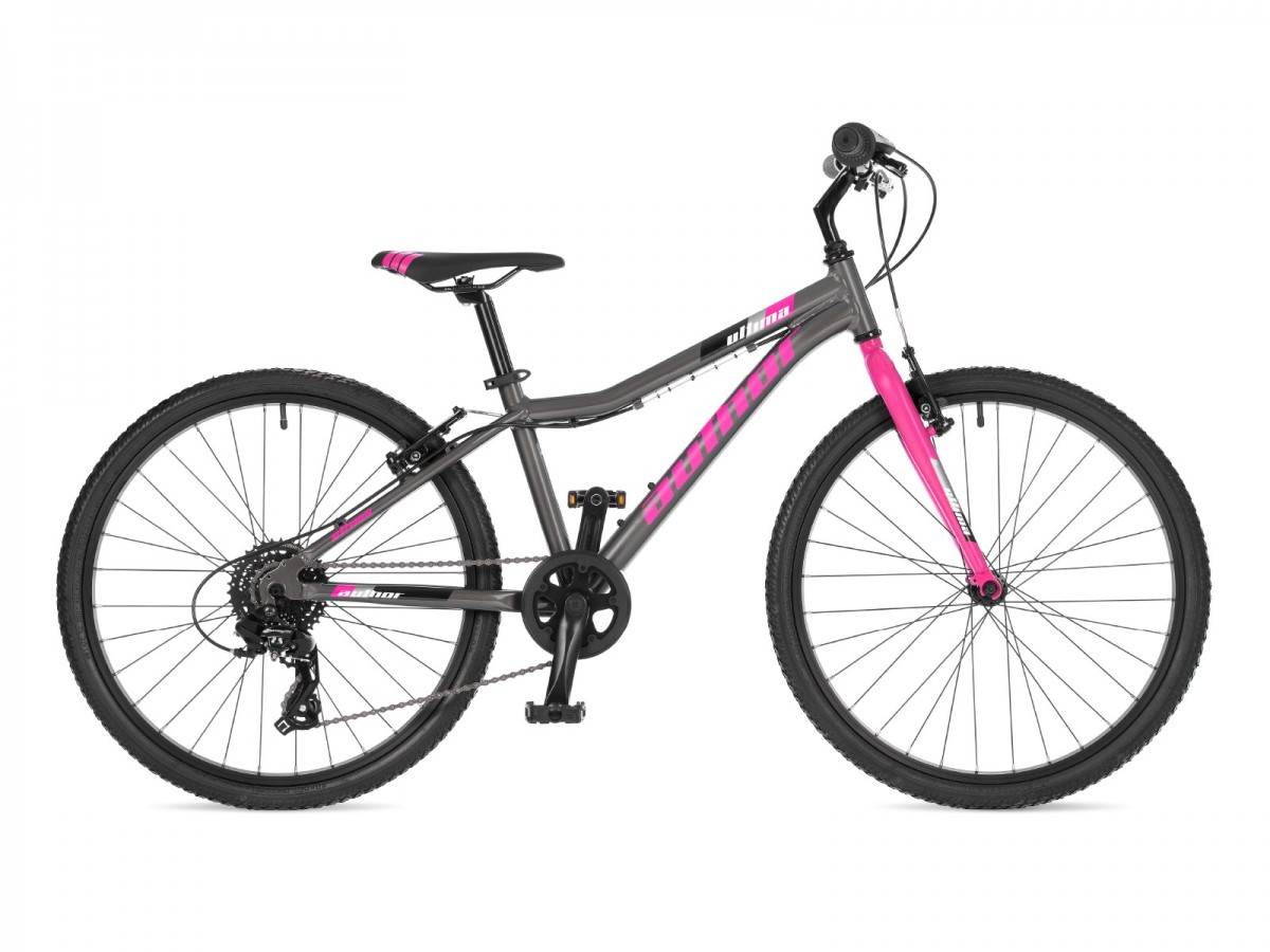 Ultima 24 2025 12,5" stříbrná/růžová Author dětské 24"kolo