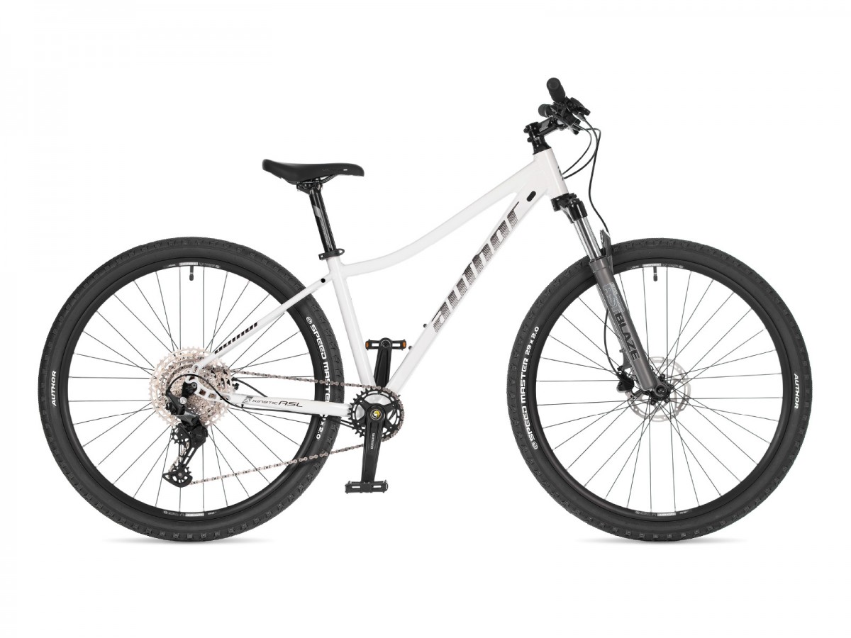 Kinetic ASL 2025 14" bílá/stříbrná Author dámské MTB 27,5" kolo