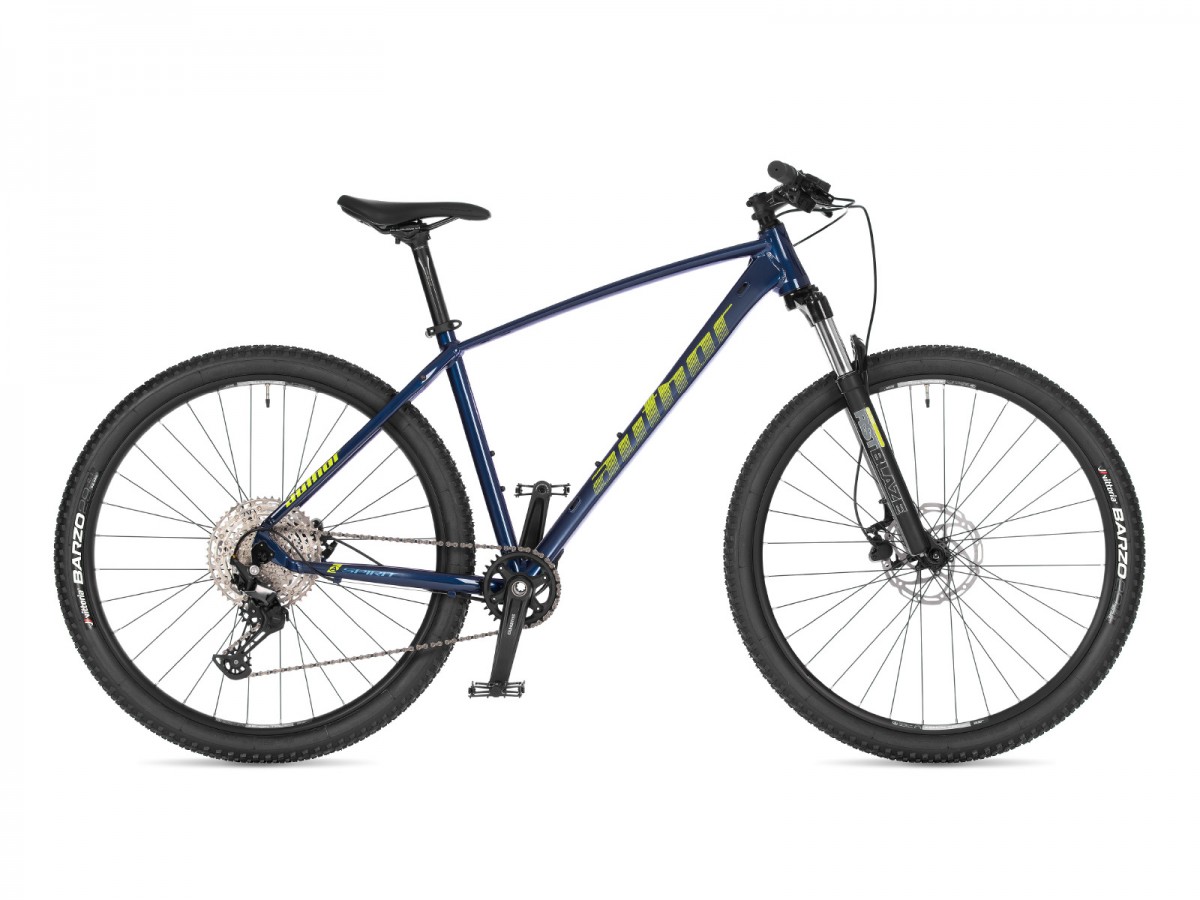 Spirit 2025 17" modrá/limeta/černá Author MTB 29"kolo