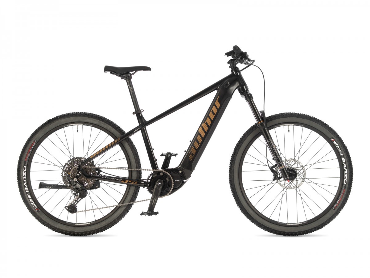 Elevation ASL 2025 17" černá/zlatá Author dámské MTB 27,5" E-kolo