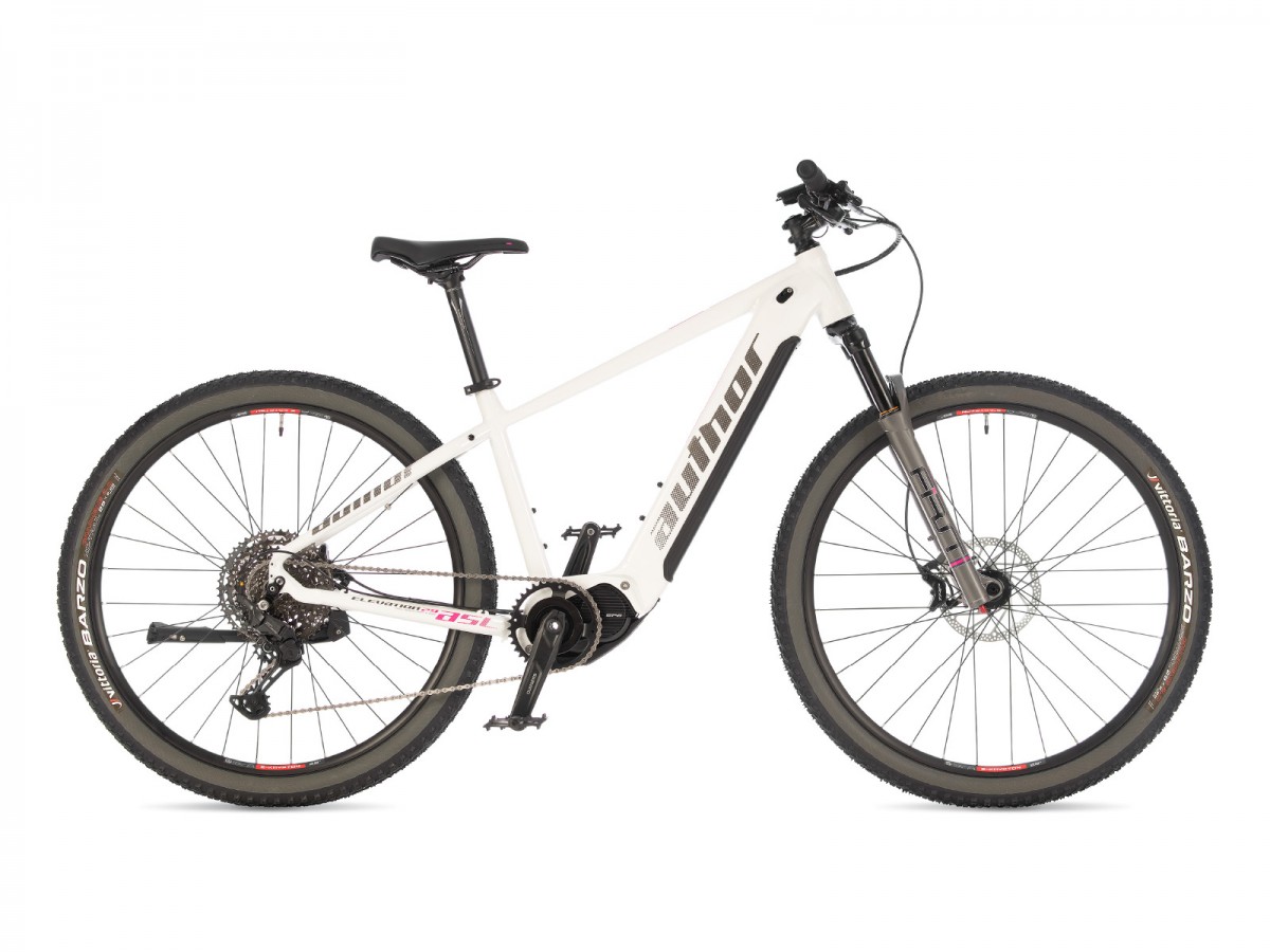 Elevation 29 ASL 2025 19" bílá/stříbrná/růžová Author dámské MTB 29" E-kolo