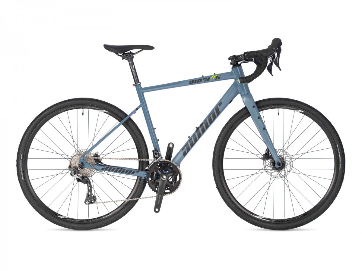 Aura XR5 2025 52 šedá/limeta Author Gravel kolo