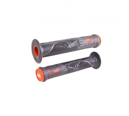 Gripy BMX ODI Hucker grafit/oranžová