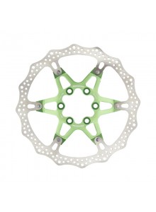 Brzdový kotouč 160 mm, 6 děr, Reverse Alloy/Steel, Light Green