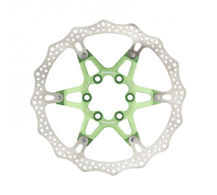 Brzdový kotouč 160 mm, 6 děr, Reverse Alloy/Steel, Light Green