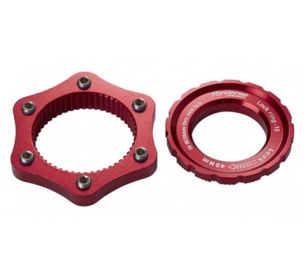 Adaptér Reverse kotouče diskové brzdy centerlock/6-otv. Red