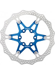 Brzdový kotouč 160 mm, 6 děr, Reverse Alloy/Steel, Blue
