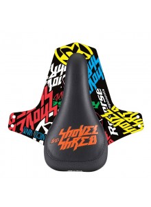 Sedlo Reverse Nico Vink Shovel and Shred Black / Fox orange + blatníček
