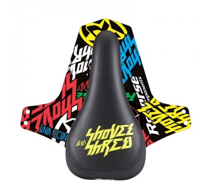 Sedlo Reverse Nico Vink Shovel and Shred Black / Yellow + blatníček