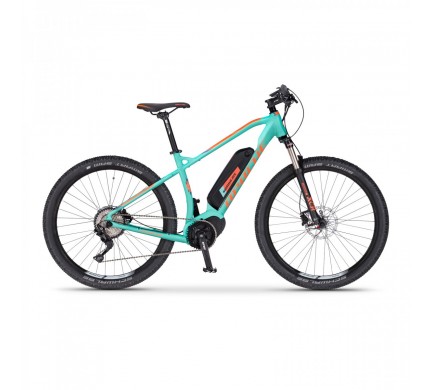 Elektrobicykel MTB 27,5" Apache Yamka MX 16 Ah tyrkysová 2018, 16"