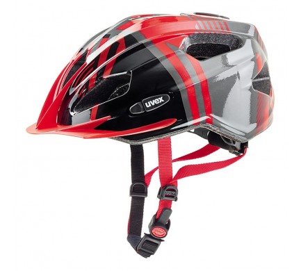 UVEX PRILBA QUATRO JUNIOR, RED-ANTHRACITE 50-55